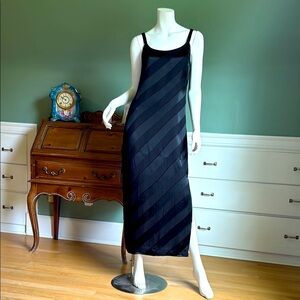 Doncaster Black Sheath Maxi Dress Spaghetti Strap